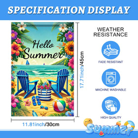 HOMETITUTE Top sleeve design allows easy hanging on garden poles.