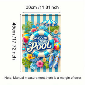 HOMETITUTE weatherproof flag; long-lasting polyester resists fading for seasonal use.