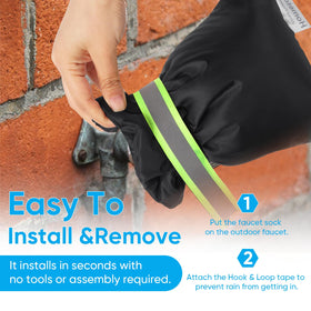Hometopia 6-7inch-8-3inch dimensions label on cover, helps verify fit.