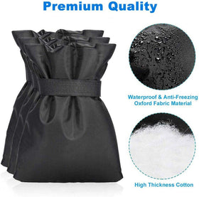Hometopia set-of-4 packaging, convenient for winter protection of multiple spigots.