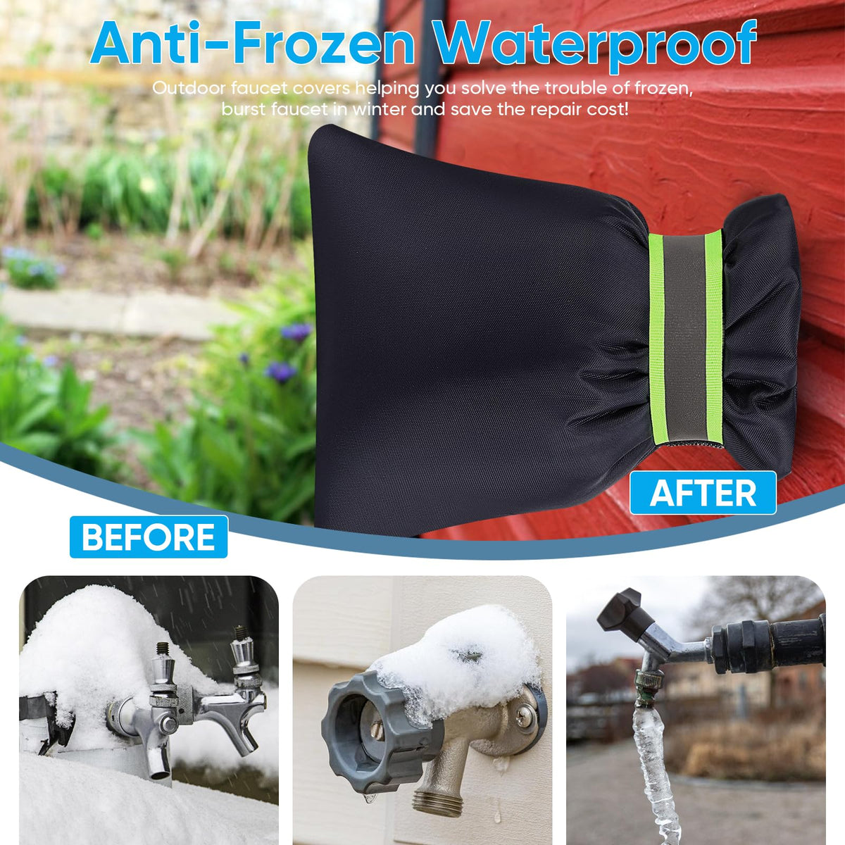 Hometopia sun and rain shield, guards against rust in summer use.
