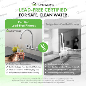 Homewerks exposed shower head kit chrome poolside convenience and temperature control.