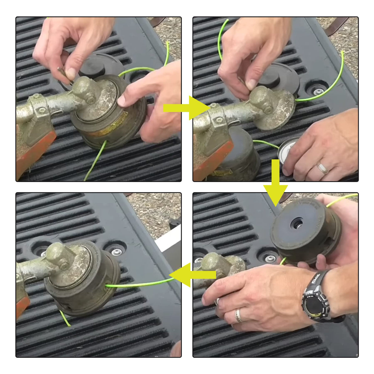 Stihl model compatibility image featuring Homhelar 25-2 trimmer head fits multiple models.