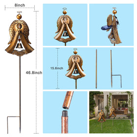 Homight garden angel stake installation is simple and weather resistant.