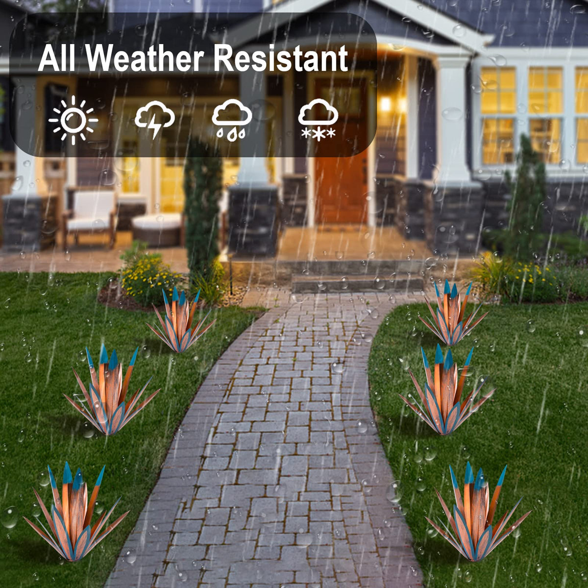 Homight patio lawn statuette; ideal for gardens, terraces, ponds.
