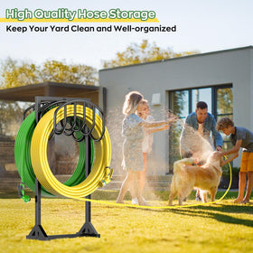 HOMIJIABRO quick-assembly hose holder with pre-drilled holes