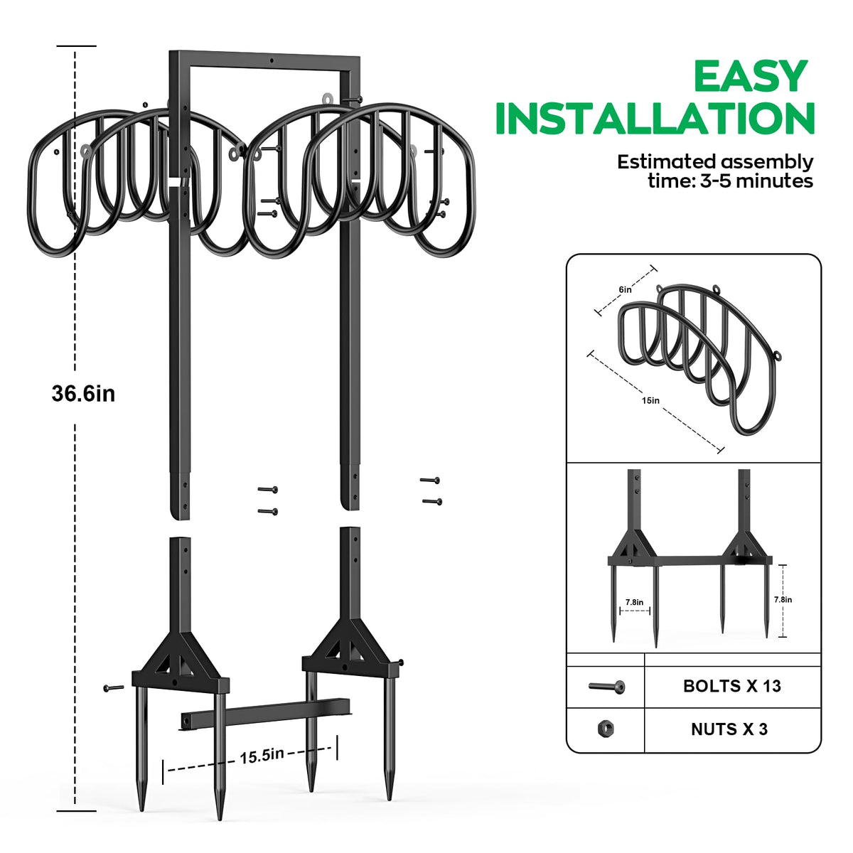 HOMIJIABRO outdoor hose storage helping keep yards organized