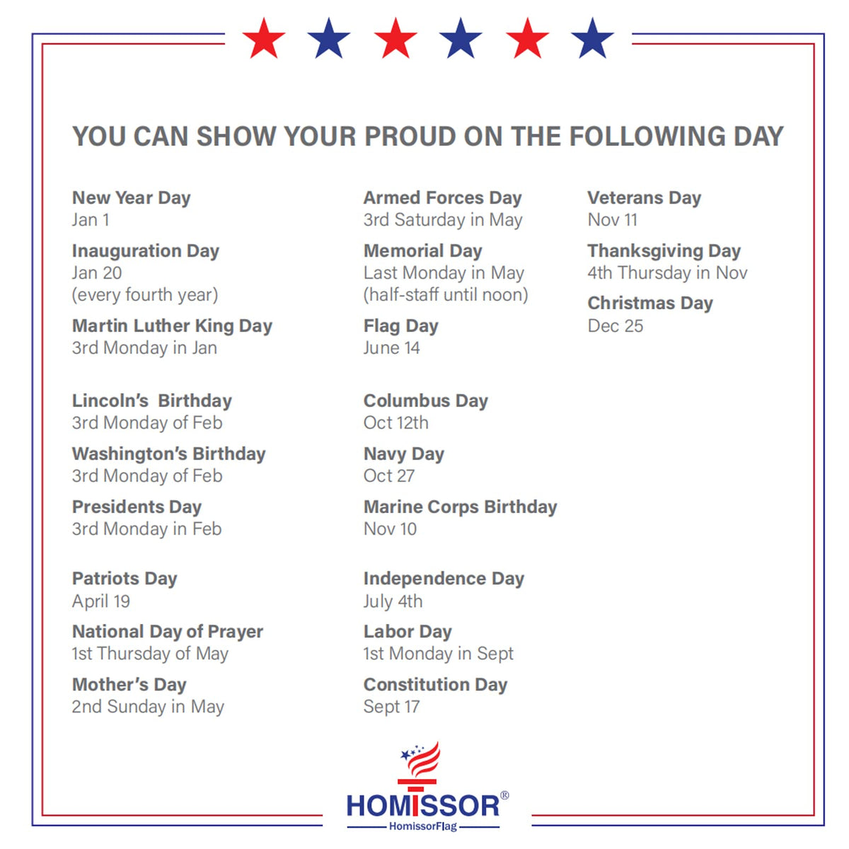 Homissor sturdy American flag with fade resistance for long-lasting color