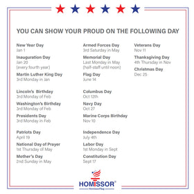 Homissor sturdy American flag with fade resistance for long-lasting color