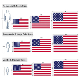 Homissor outdoor flag for fast install on vehicles and posts