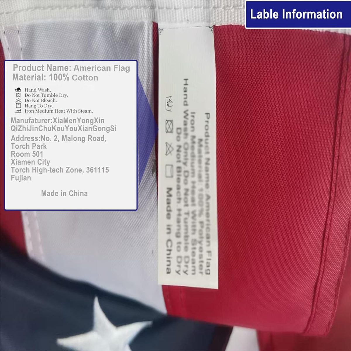 Homissor indoor-outdoor versatile flag for home or yard.