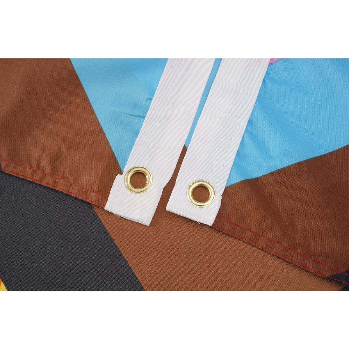 Homissor outdoor-indoor display flag adds color to any setting.