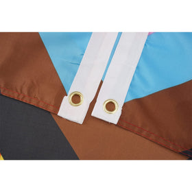 Homissor outdoor-indoor display flag adds color to any setting.