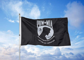 Homissor Pow Mia flag ideal for porch or garden display.