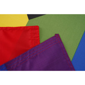 Homissor Progress Pride flag two-sided printing for visibility from any angle.