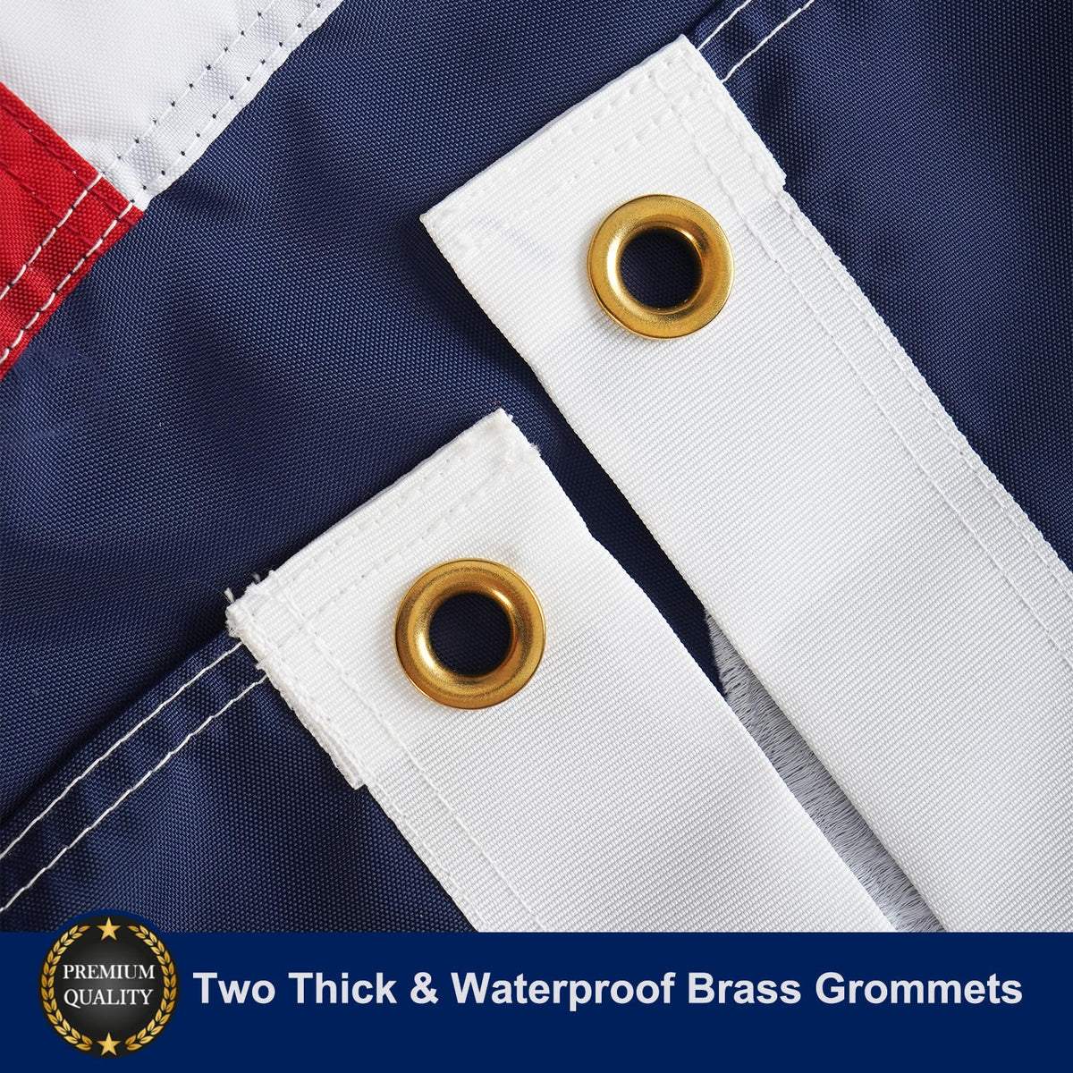 Homissor Texas flag displays bright deep colors for high visibility.