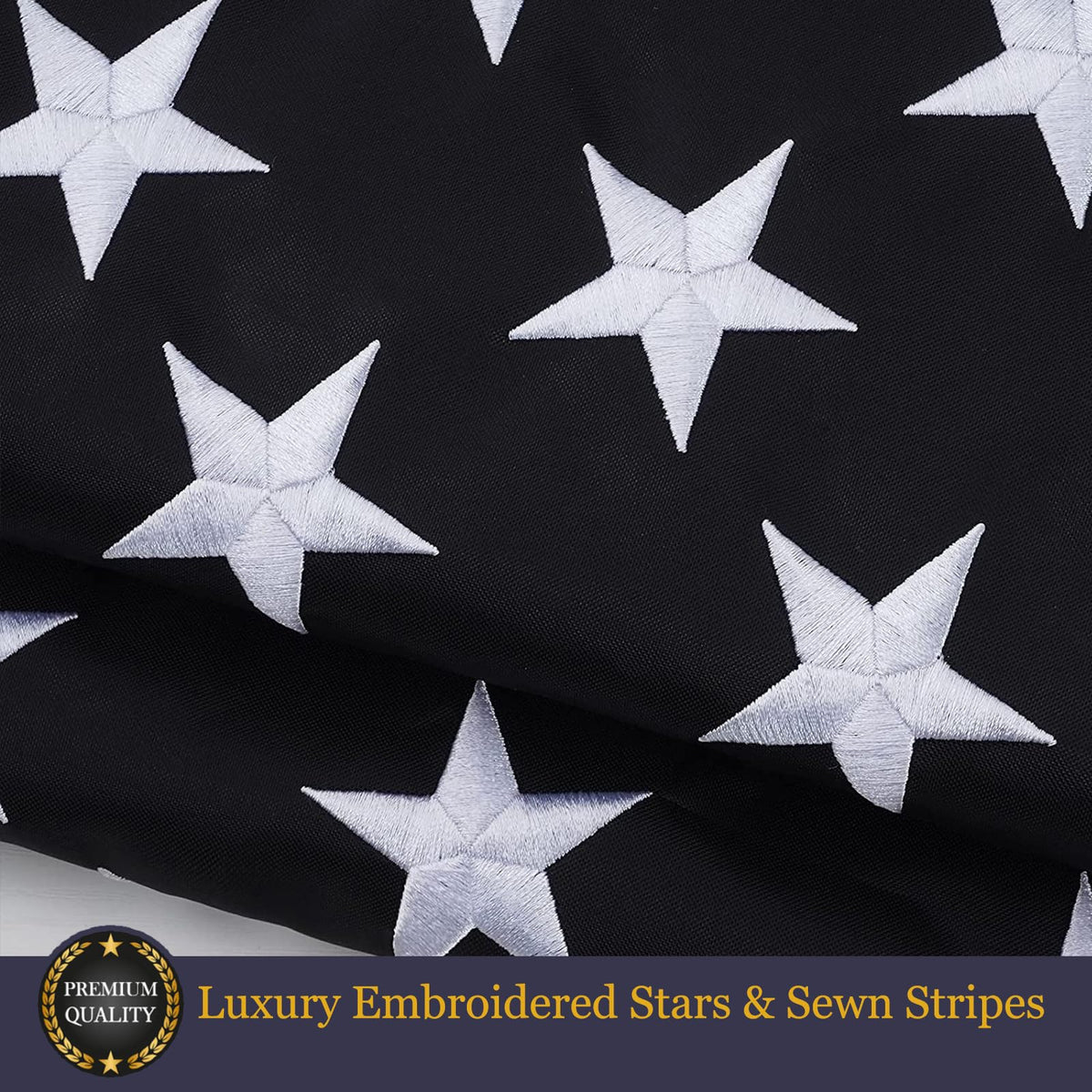 Homissor flag with two brass grommets for easy mounting