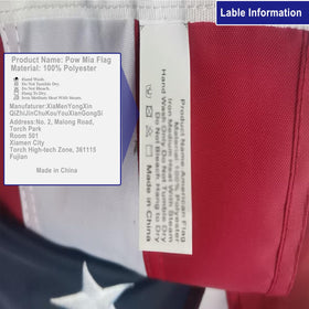Homissor weatherproof flag maintains color in sun and rain.