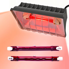 Homnebila 250W heat lamp with guard for chicken coop boosts warmth and safety.