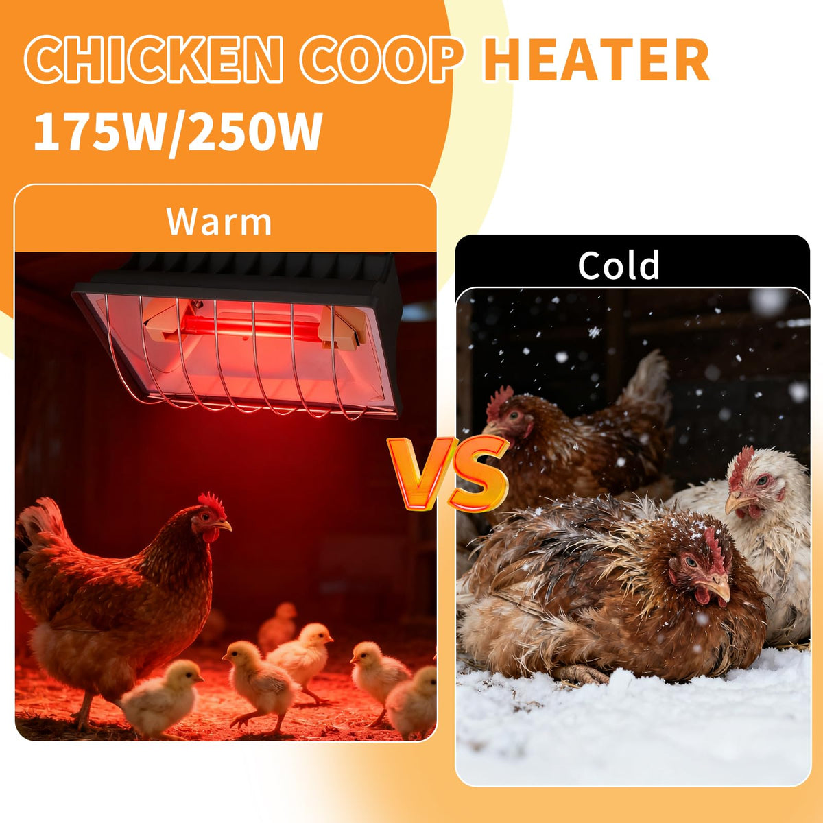 Homnebila waterproof and dustproof lamp maintains reliable warmth in damp, dusty spaces.
