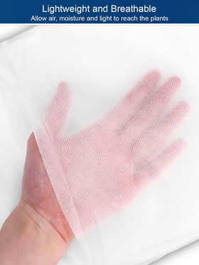 Homoda breathable frost cloth fabric allows air and moisture to reach seedlings.