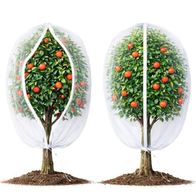 Homoda fruit tree netting cover with zipper shields fruit trees from birds while staying secure.