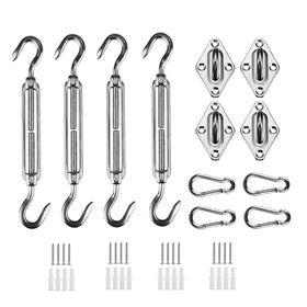 HOMPER Awning Attachment Set bracket installation for sturdy outdoor shade support.