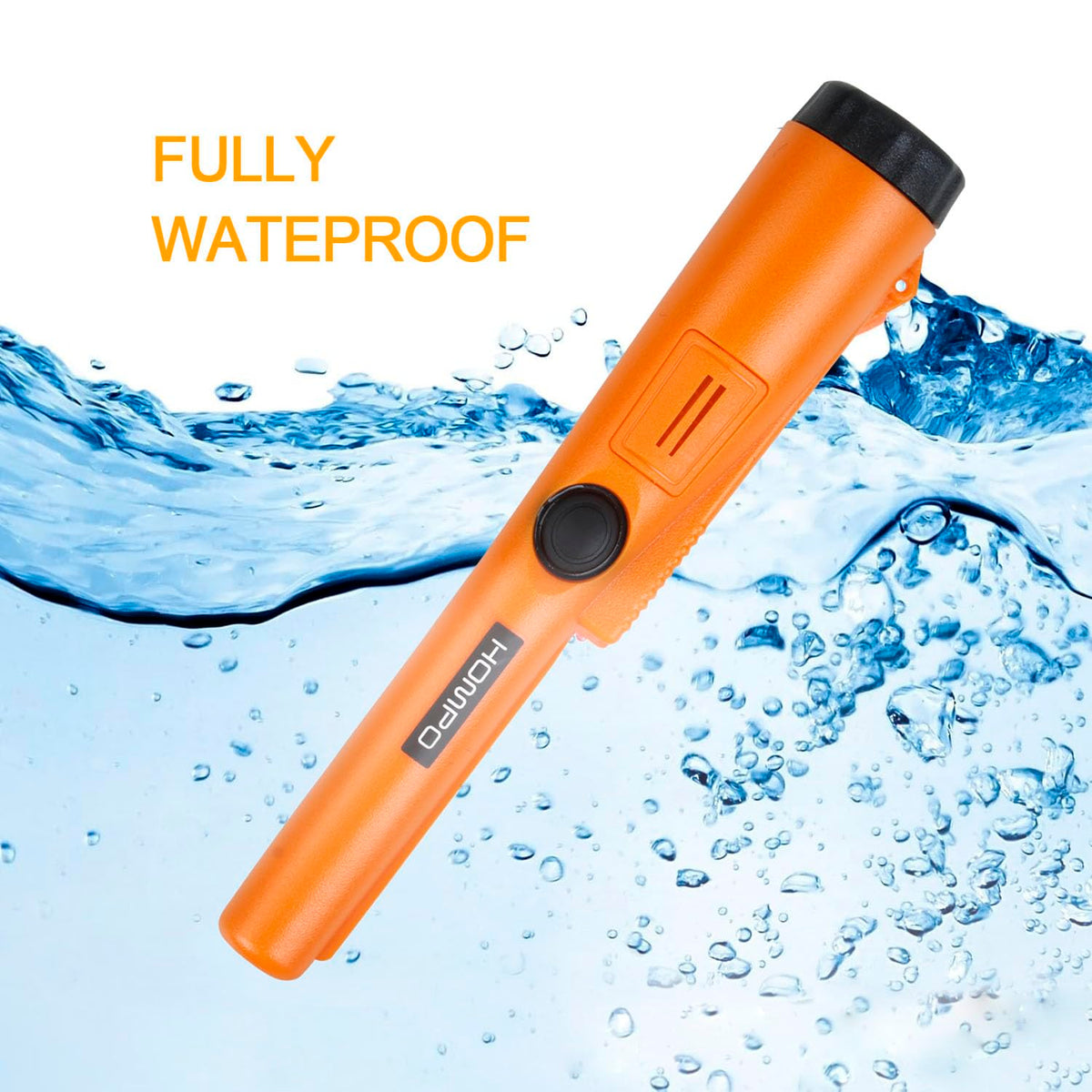 HOMPO pinpointer LED light enables night operation and visibility