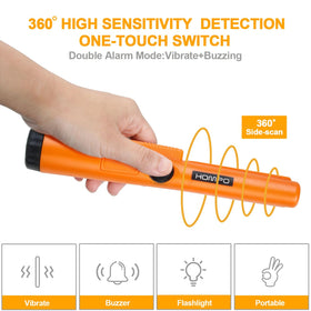 HOMPO pinpointer underwater use on seabed for delicate detection
