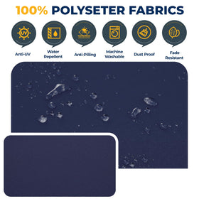 HOMREST easy-zipper installation for quick replacement and secure fit.