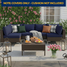 HOMREST slipcovers only cushion foam not included note for accurate fit.