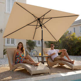 HOMSHADE UPF 50+ fabric blocks strong sun while keeping colors vibrant.