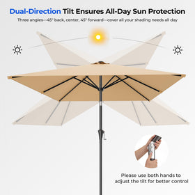 HOMSHADE wind-resistant frame helps stabilize shade on breezy days.