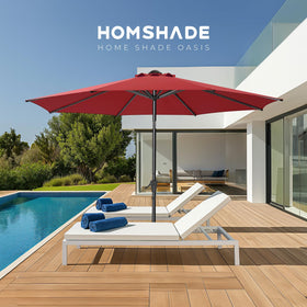 HOMSHADE UPF50+ fabric blocks UV rays and water-repellent surface