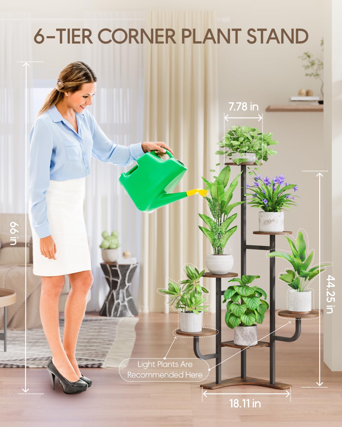 Homsorout corner-fit design fits tight in rooms.