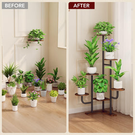 Homsorout modern decor plant shelf enhancing room aesthetics