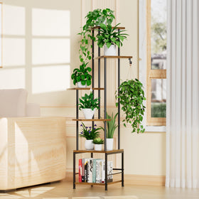 Homsorout tall multi-tier display elevates greenery with style