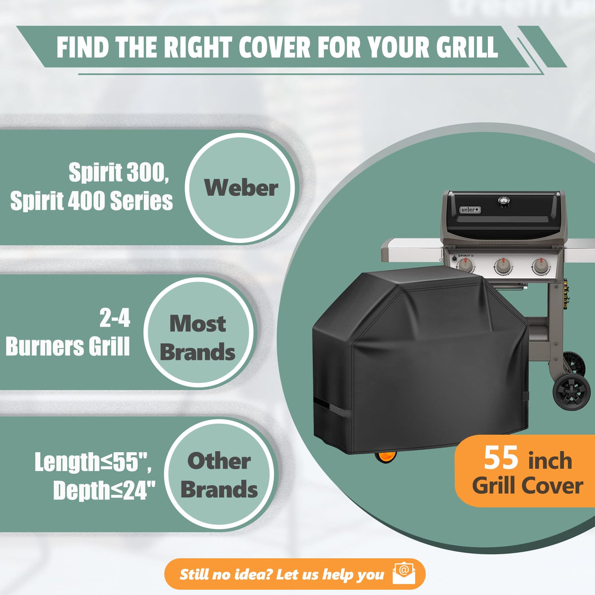 HomWanna durable construction promises long-lasting protection for your grill.