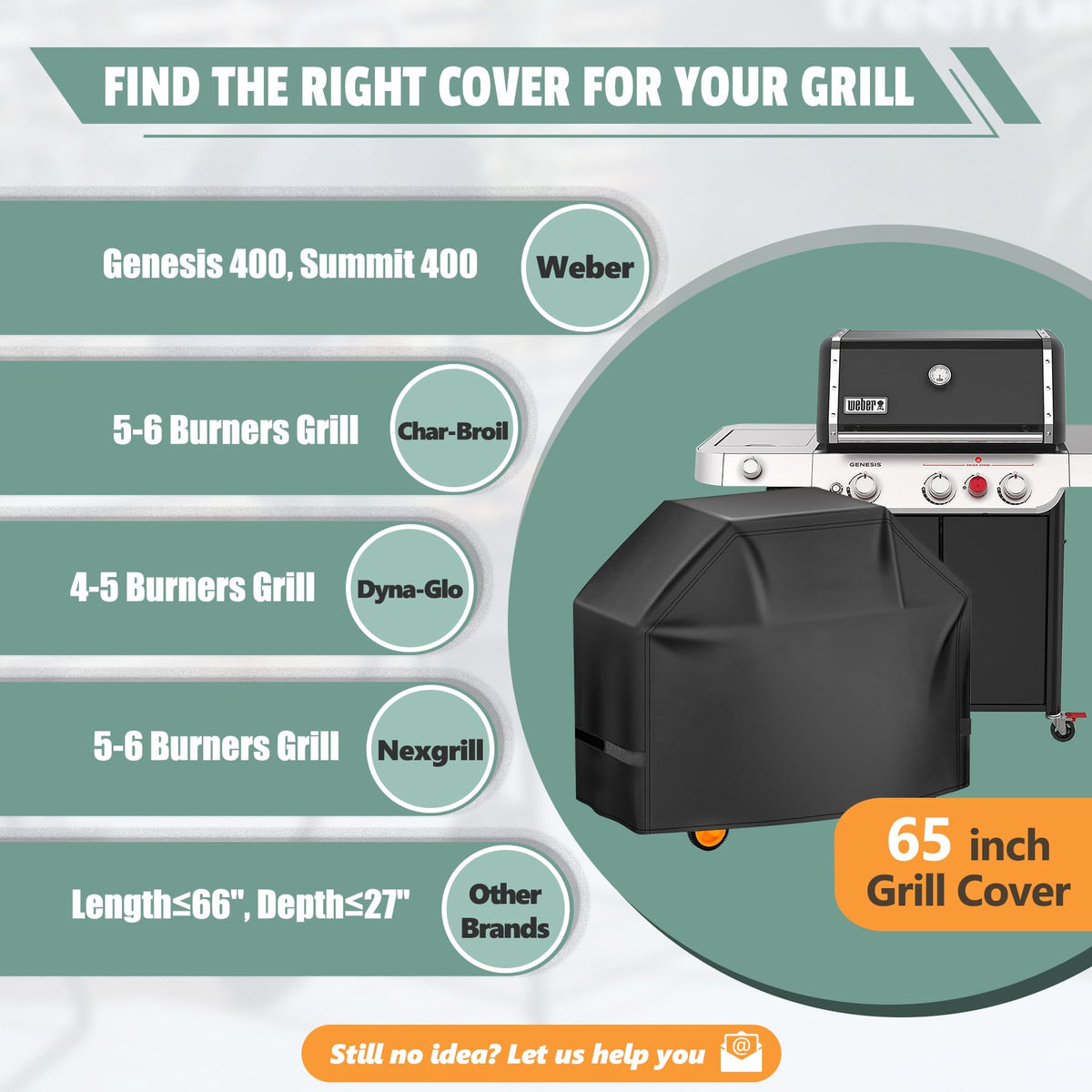 Removable storage bag included with the HomWanna grill cover for easy storage.