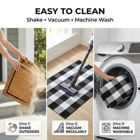 Homydecor washable cotton rug offers easy care and fresh look