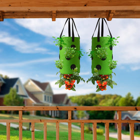 Homyhoo easy setup hanging planter ideal for patios and balconies