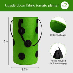 Homyhoo nonwoven fabric planter promotes breathable roots and seasonal temperature control