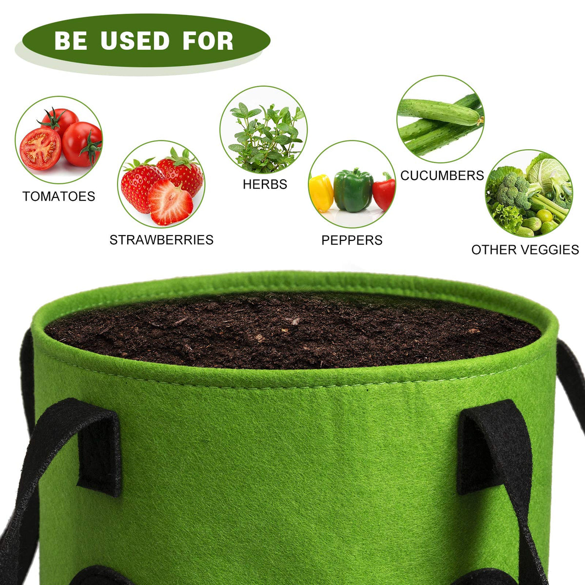 Homyhoo upside-down design helps deter deer from plants.