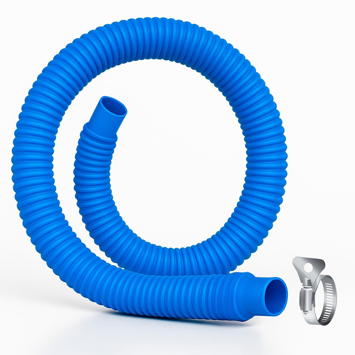 Homyplaza pool hose connectors and metal clamps for secure, durable fittings.