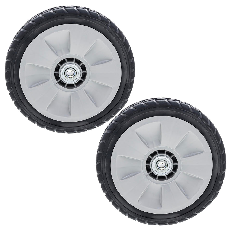 Honda 42710-VE2-M02ZE rear wheels front view shows solid OEM build