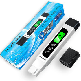 HoneForest TDS Meter front view, compact and accurate water tester.