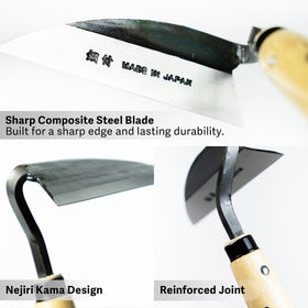 HONEN close-up of sharp blade and twisted edge