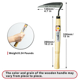 HONEN made in Japan badge on a dependable weed tool