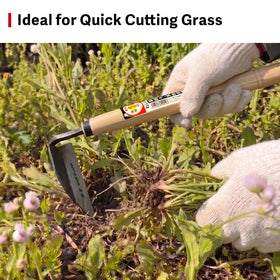 HONEN twisted blade in action for shallow weed removal