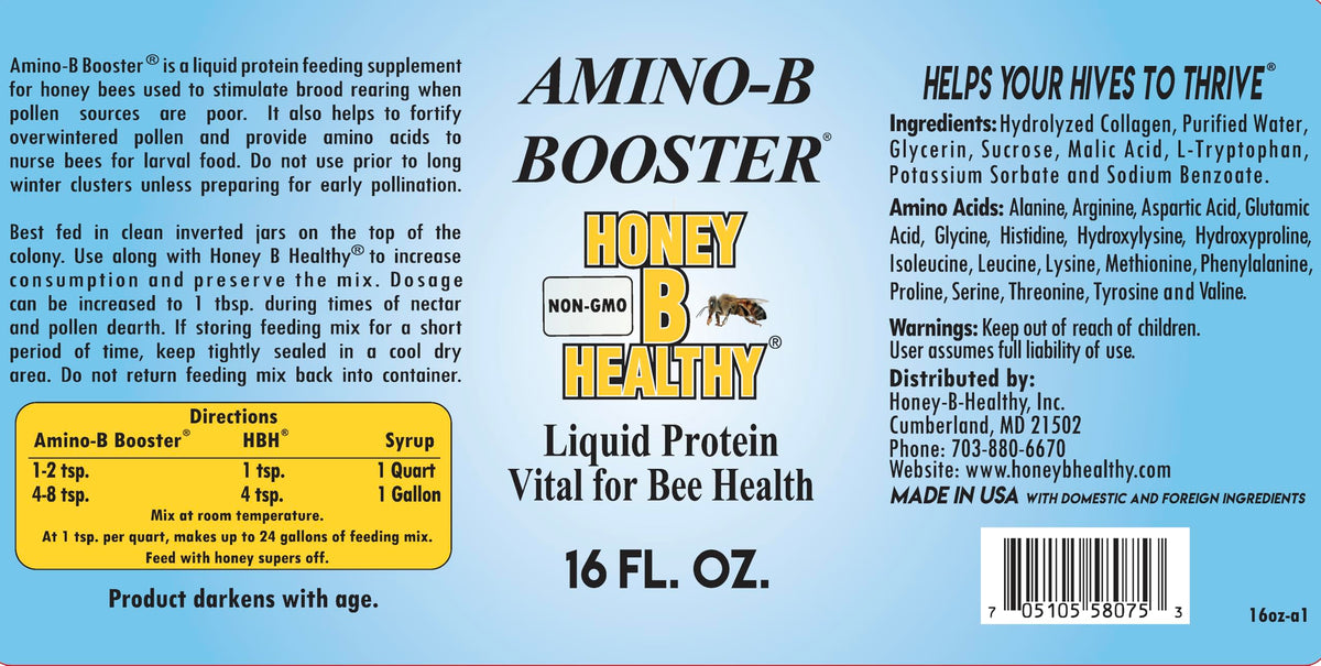 Made in USA amino acid supplement in cgmp facility with Honey B Healthy